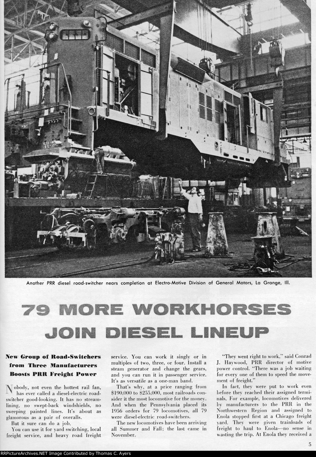 "79 More Workhorses Join Diesel Lineup," Page 5, 1956